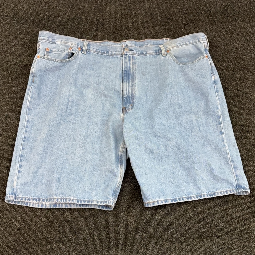 Levi's Shorts Mens Big & Tall 52 Blue Denim Bermuda Relaxed Fit Casual Summer